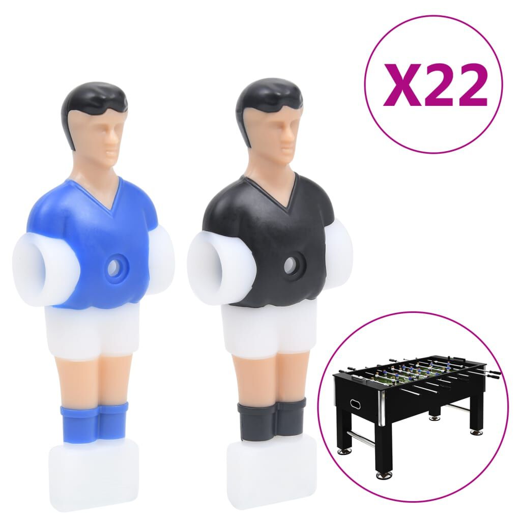 vidaxl vidaXL Tafelvoetbalspelers voor 12 7 mm staaf 22 st
