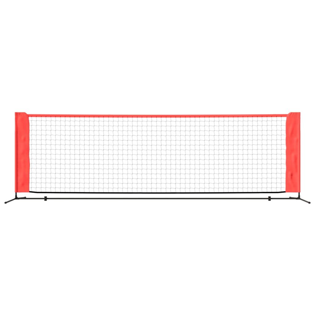 Vidaxl VidaXL Tennisnet 300x100x87 Cm Polyester Zwart En Rood