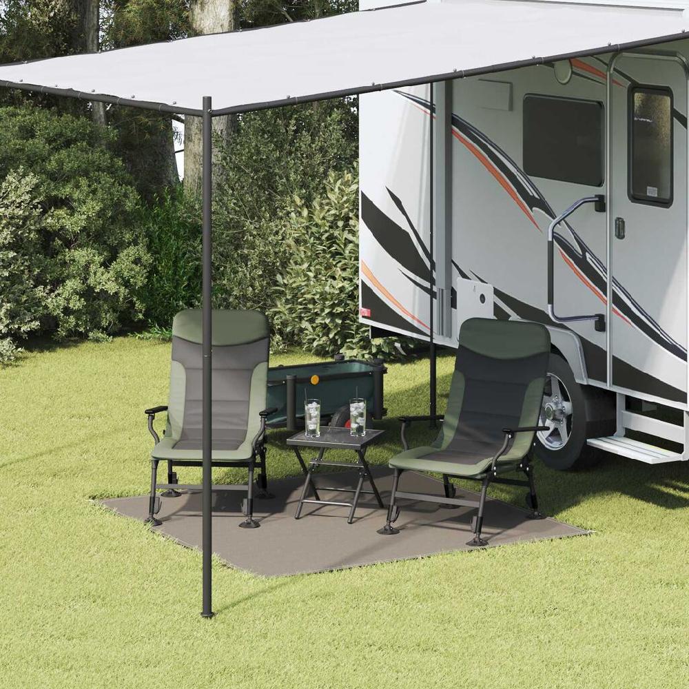 Vidaxl VidaXL Tent Accessoire Lichtgrijs Polyester 200 X 200 Cm Vouwbaar