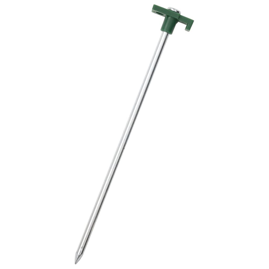 Vidaxl VidaXL Tentharingen 12 St 7 Mm 25 Cm Gegalvaniseerd Staal Polypropeen