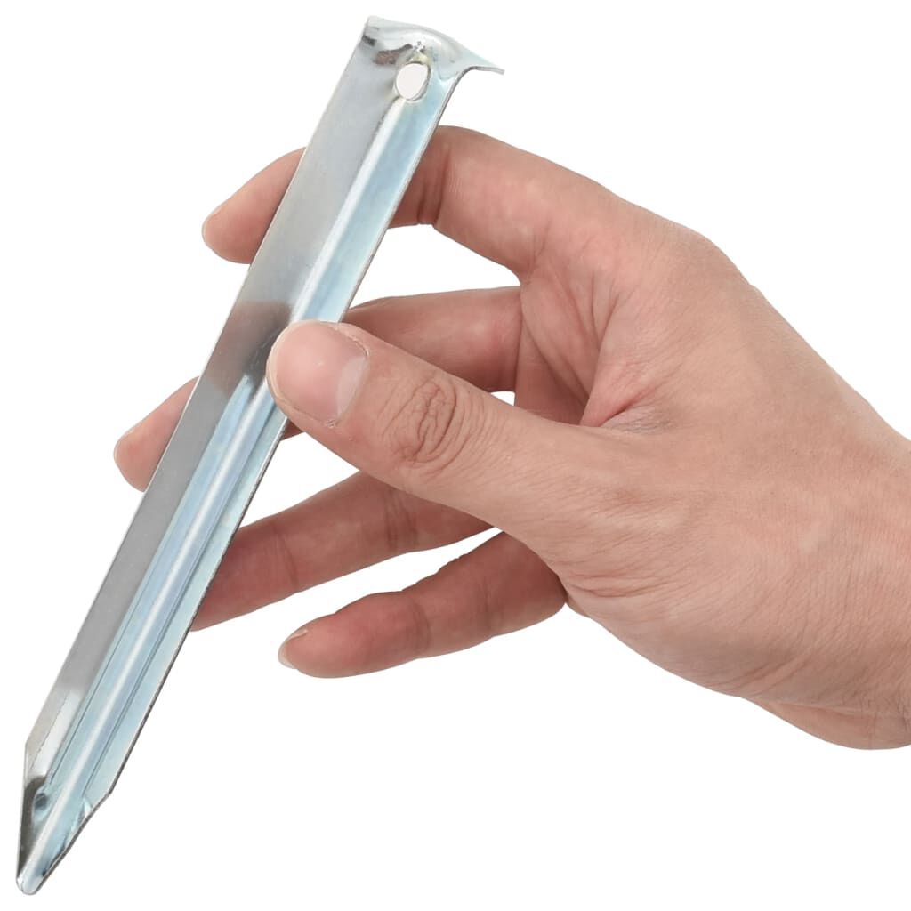 Vidaxl VidaXL Tentharingen 24 St Ø20 Mm 17 Cm Gegalvaniseerd Staal