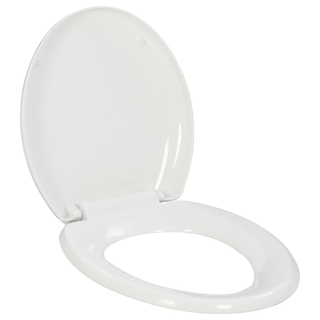 vidaxl vidaXL Toiletbril soft-close met quick-release ontwerp wit