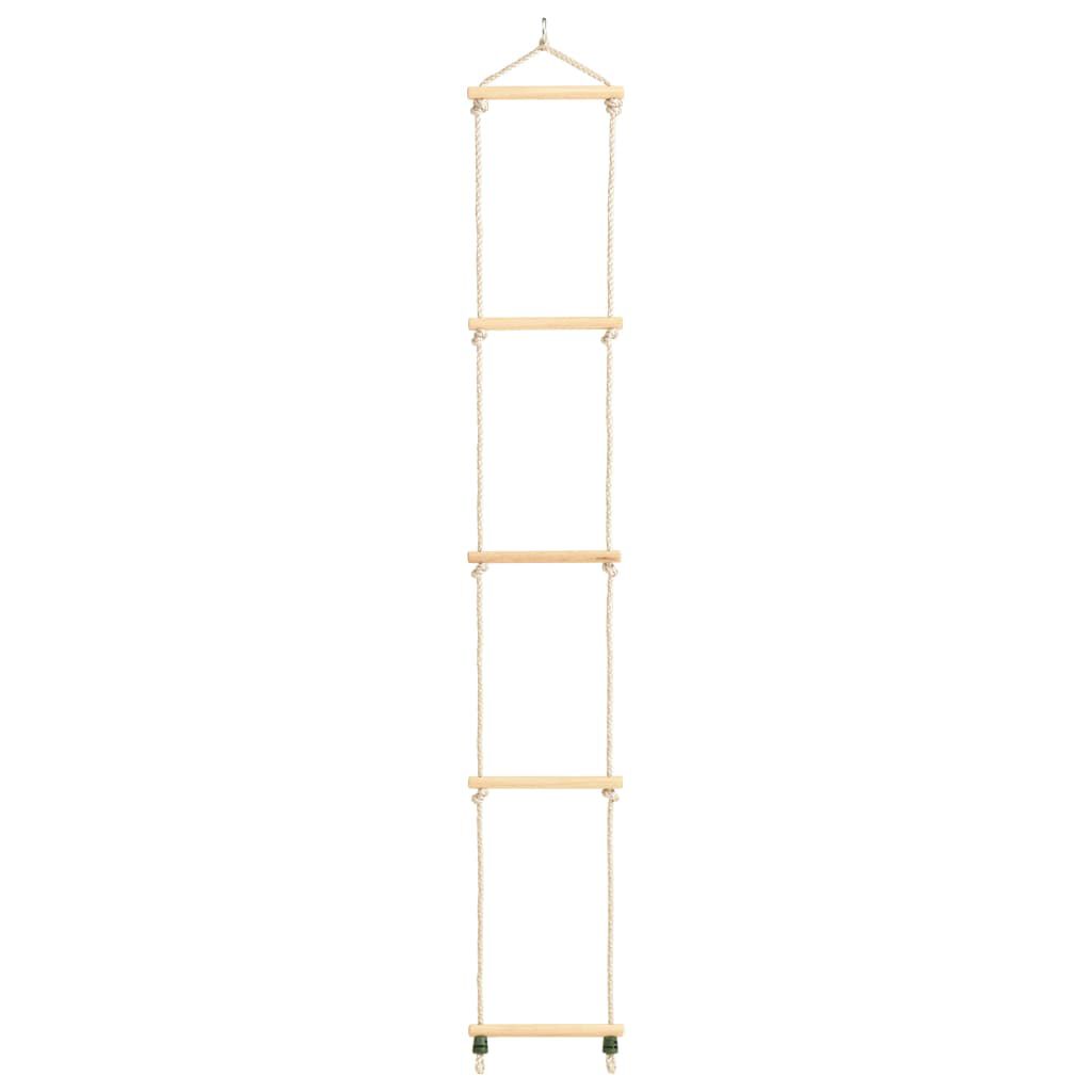 Vidaxl VidaXL Touwladder 30x168 Cm Massief Hout En PE