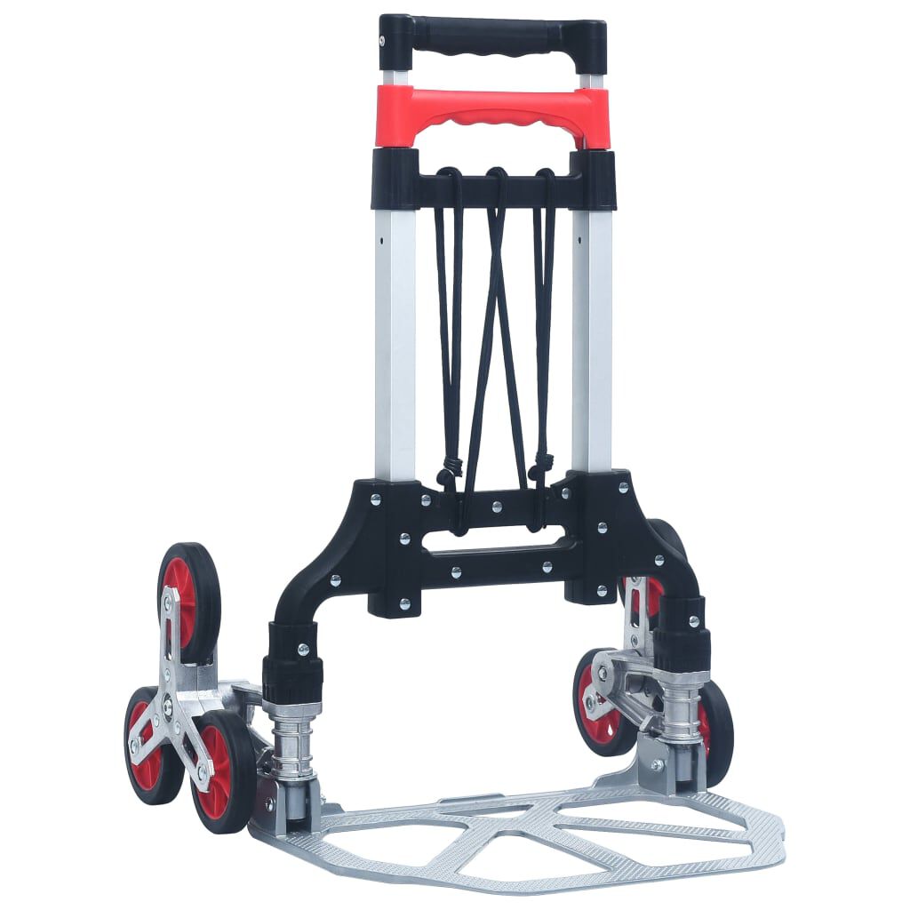 Vidaxl VidaXL Traptrolley Inklapbaar 70 Kg Aluminium Zilverkleurig