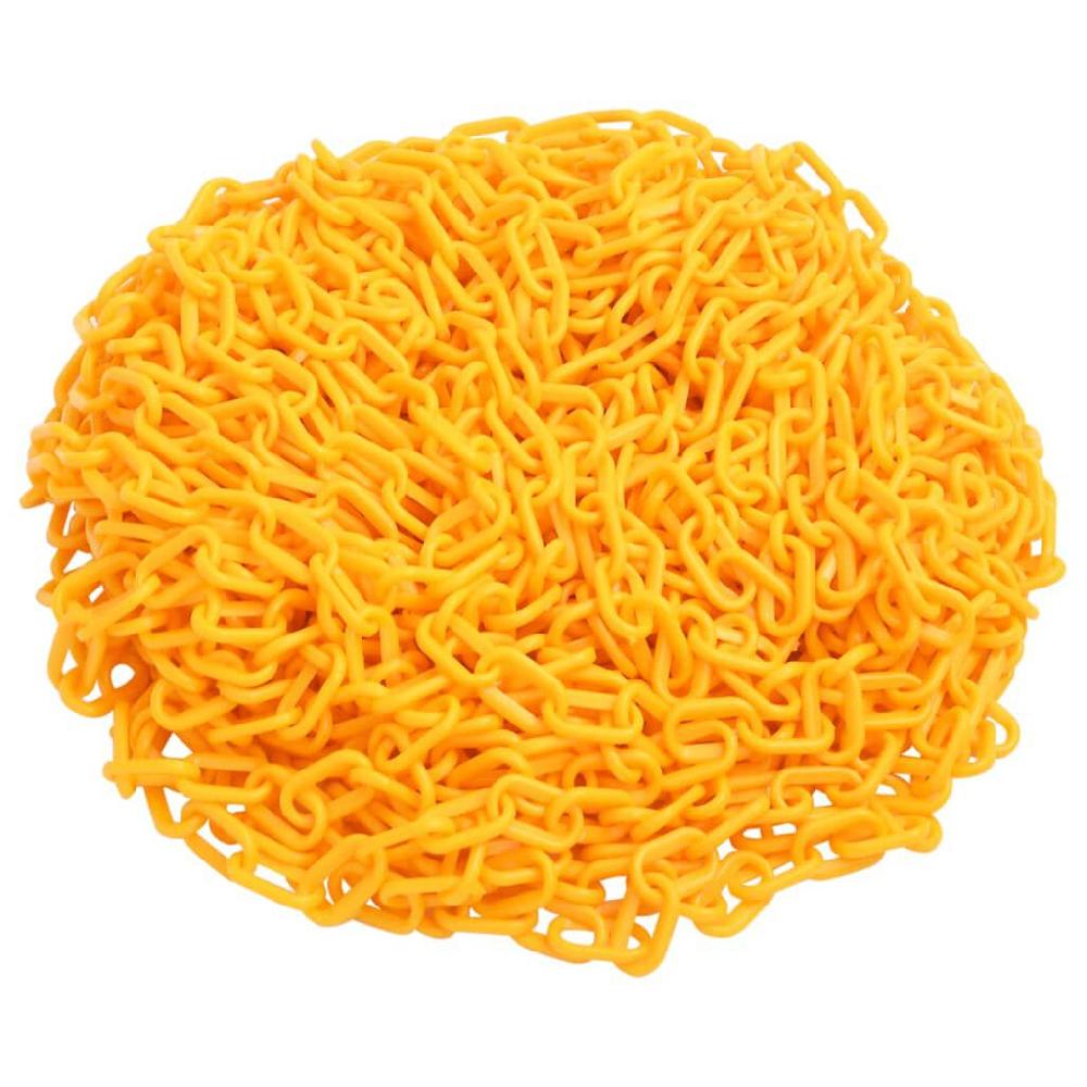 vidaxl vidaXL Veiligheidsketting Ø 6 mm 100 m kunststof geel