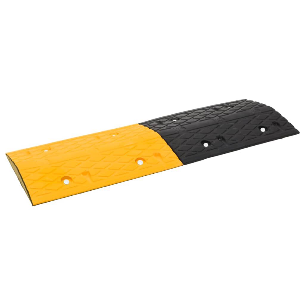 vidaxl vidaXL Verkeersdrempel 97x32 5x4 rubber geel en zwart