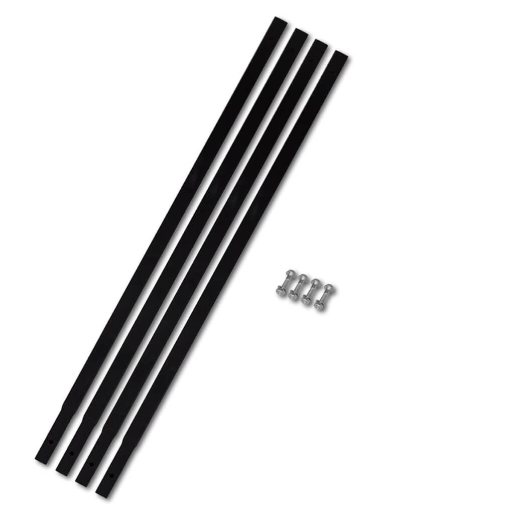 vidaxl Verlengstuk voor grondboor 4 x 1 m (staal)