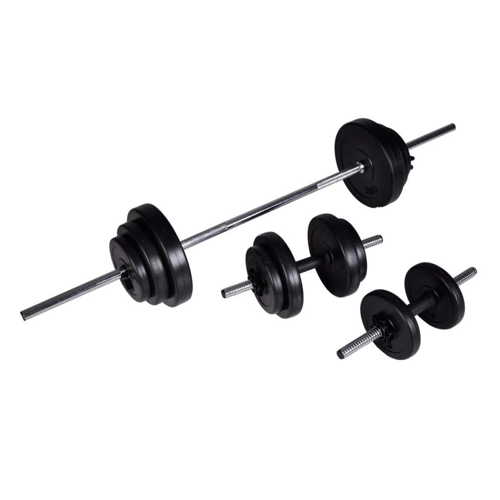 Vidaxl VidaXL Barbell- En Dumbbellset 30 5 Kg