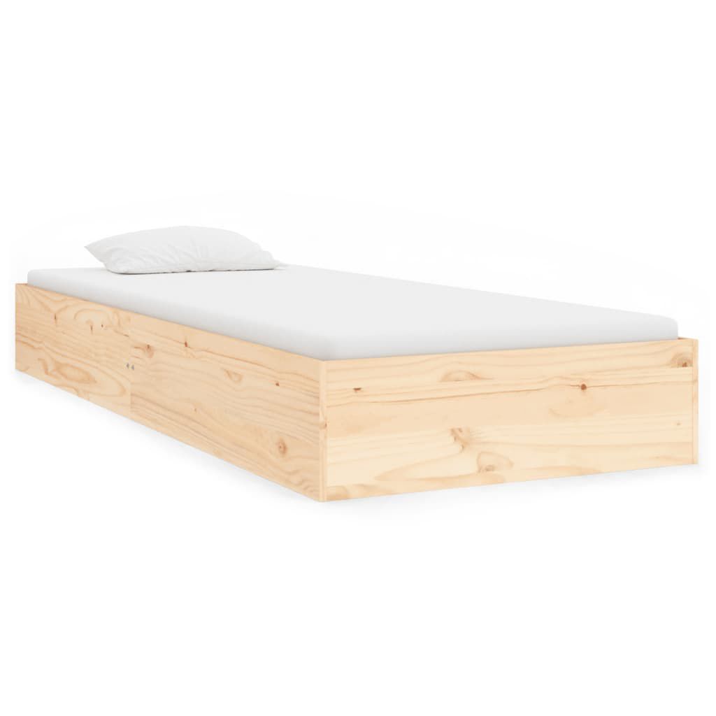 vidaxl vidaXL Bedframe massief hout 75x19 cm