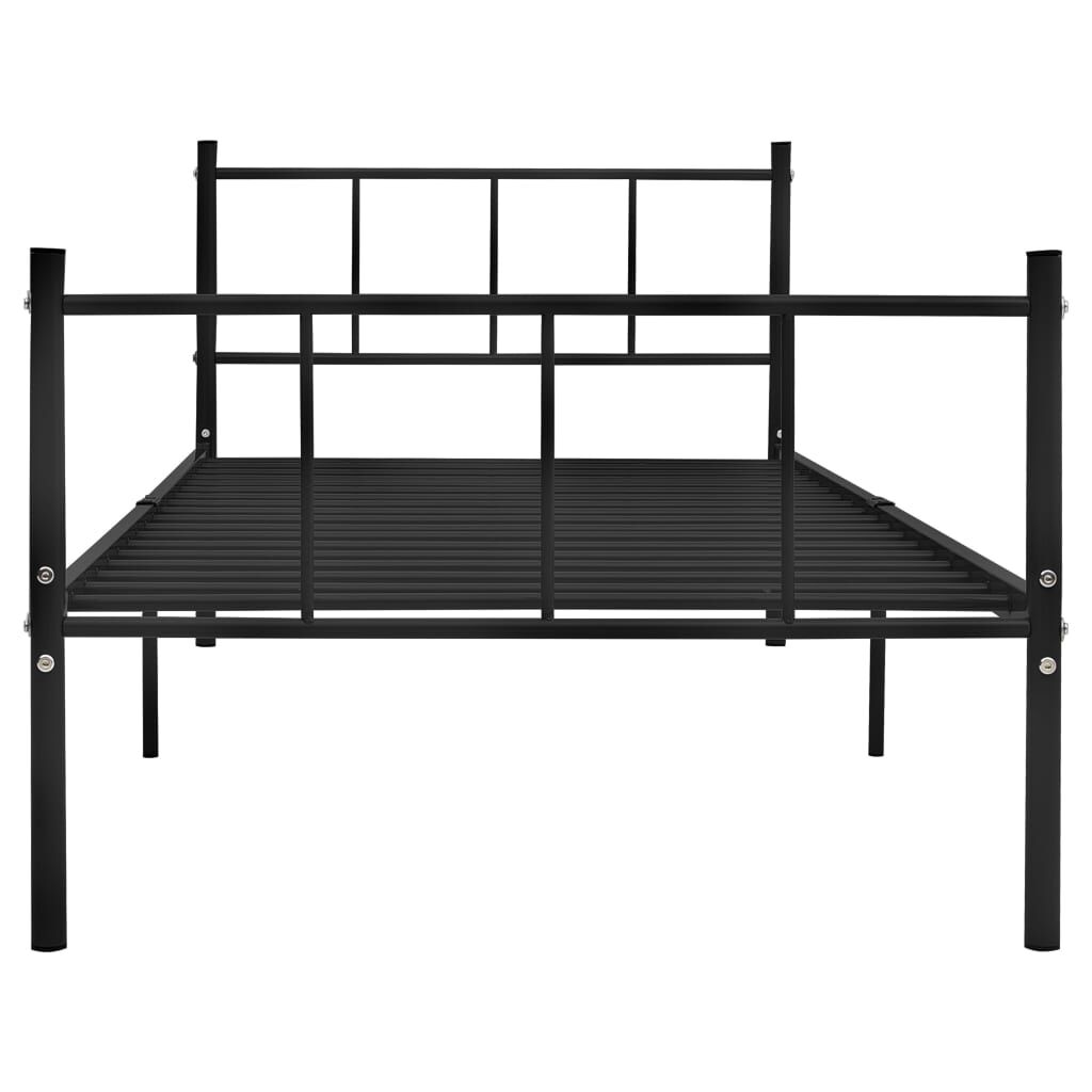 Vidaxl VidaXL Bedframe Metaal Zwart 90x200 Cm