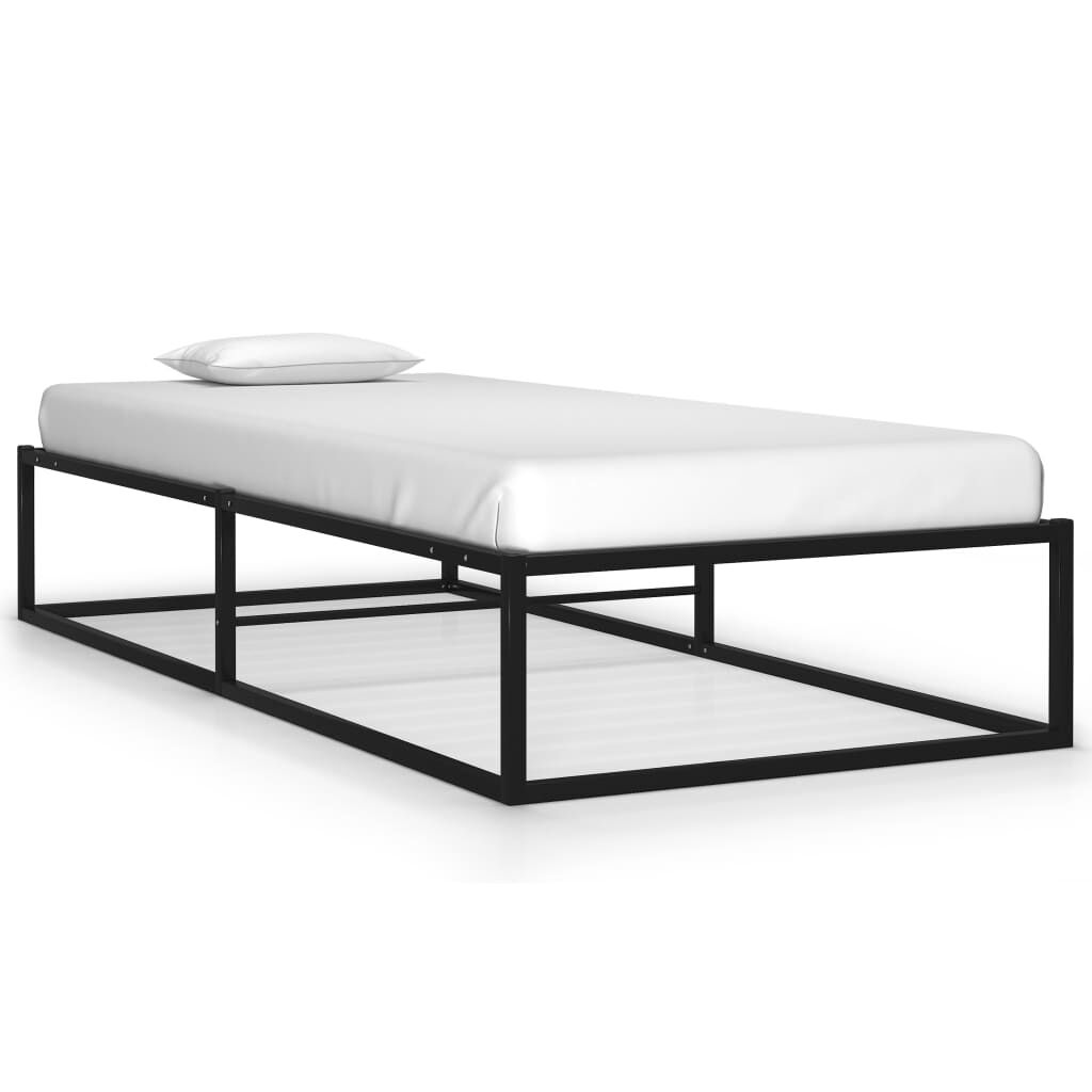 vidaxl vidaXL Bedframe metaal zwart 90x200 cm