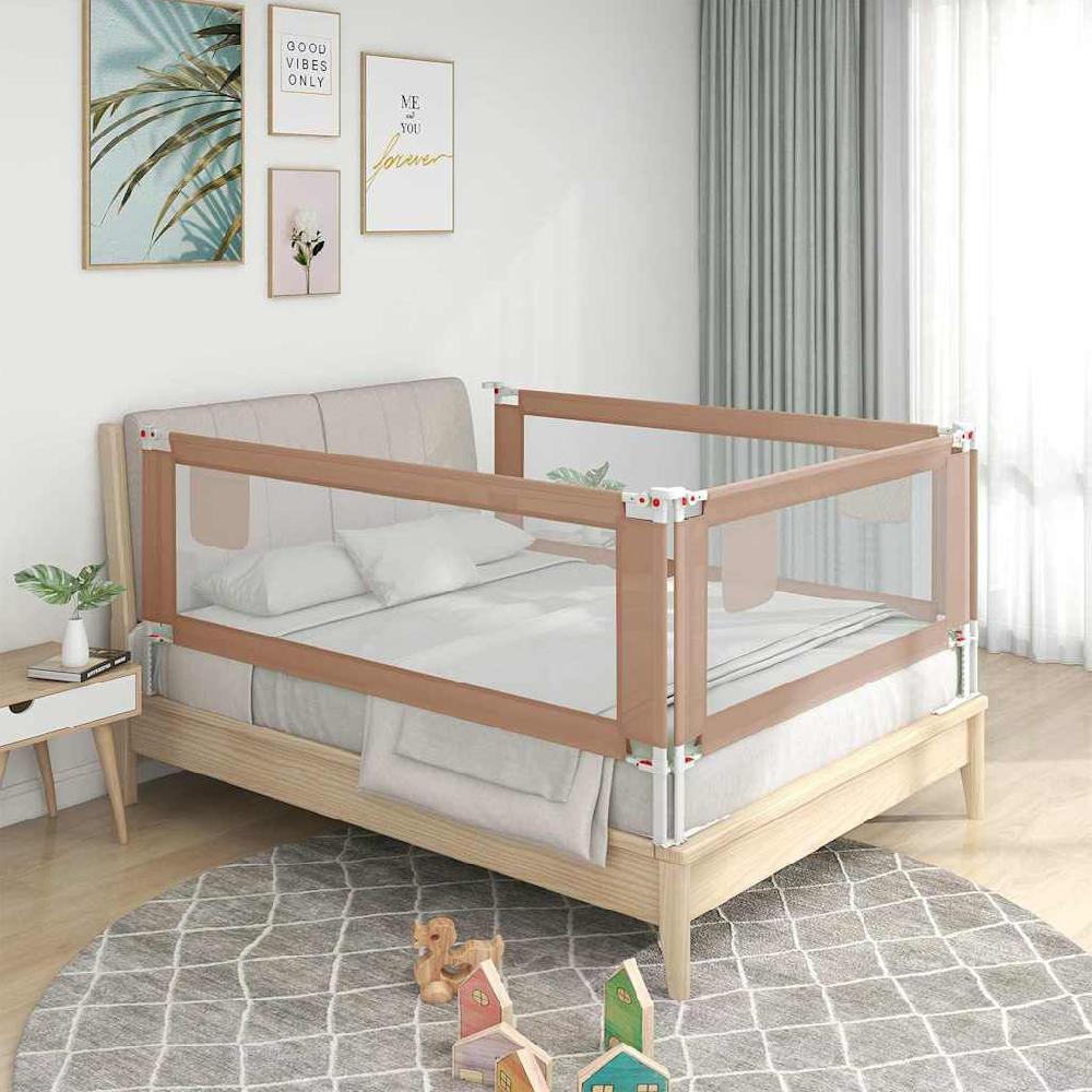 Vidaxl VidaXL Bedhekje Peuter 90x25 Cm Stof Taupe