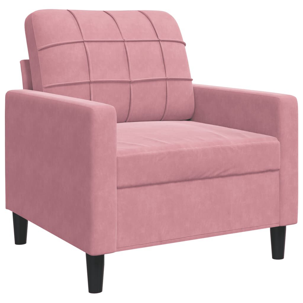 vidaxl vidaXL Fauteuil 60 cm fluweel roze