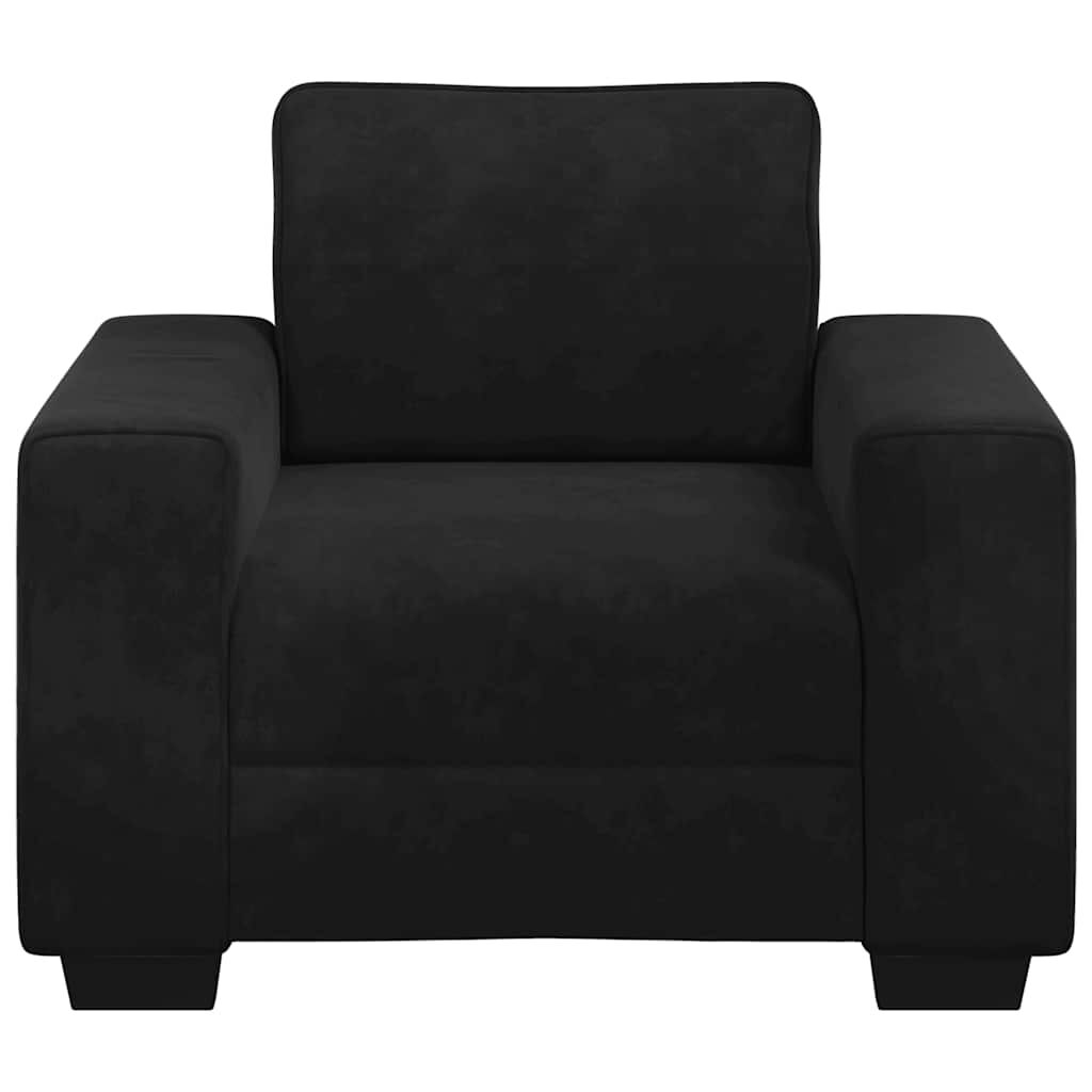 Vidaxl VidaXL Fauteuil 60 Cm Fluweel Zwart