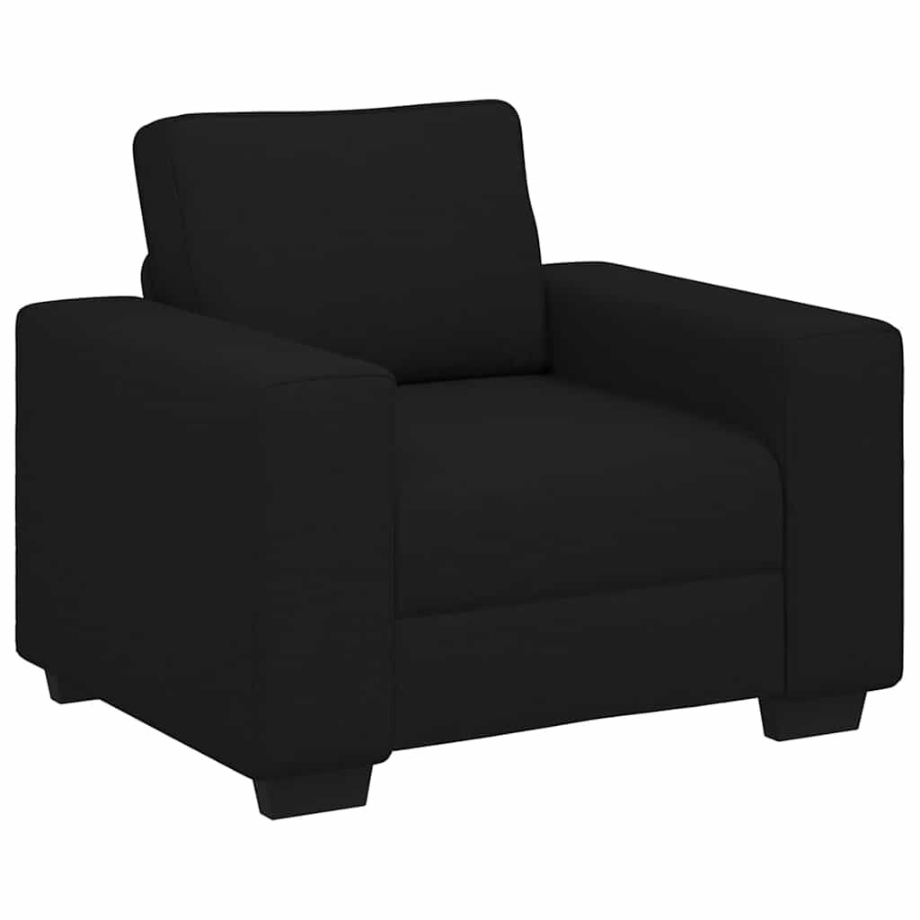 vidaxl vidaXL Fauteuil 60 cm stof zwart