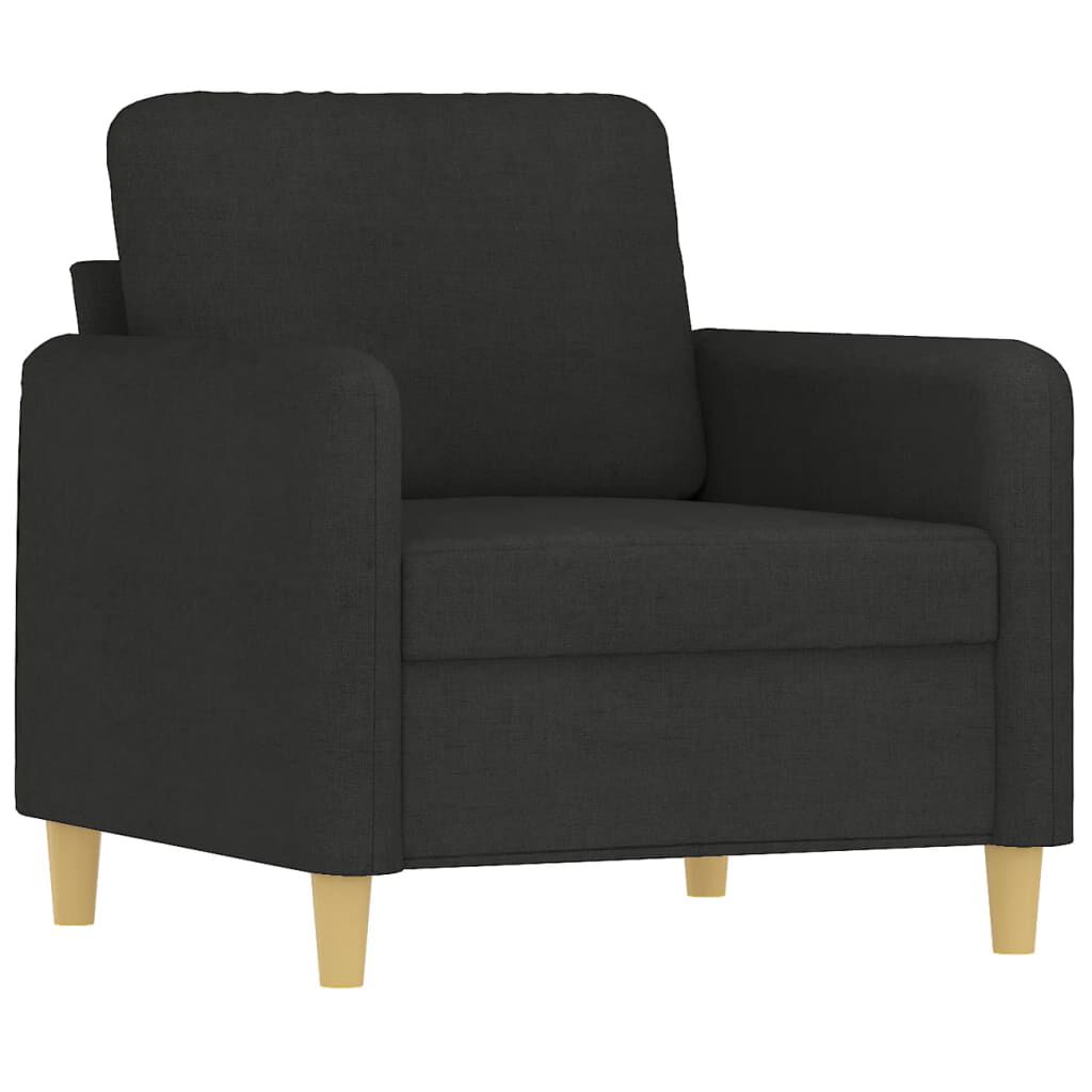 vidaxl vidaXL Fauteuil 60 cm stof zwart