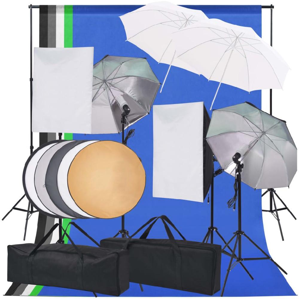 vidaxl vidaXL Fotostudio verlichtingsset