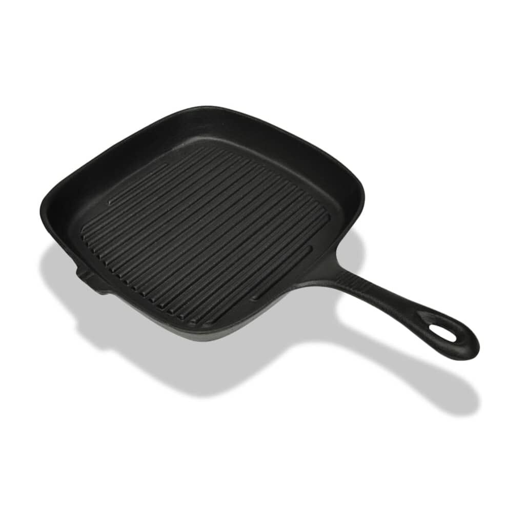 vidaxl vidaXL Grillpan gietijzer 24x23 cm