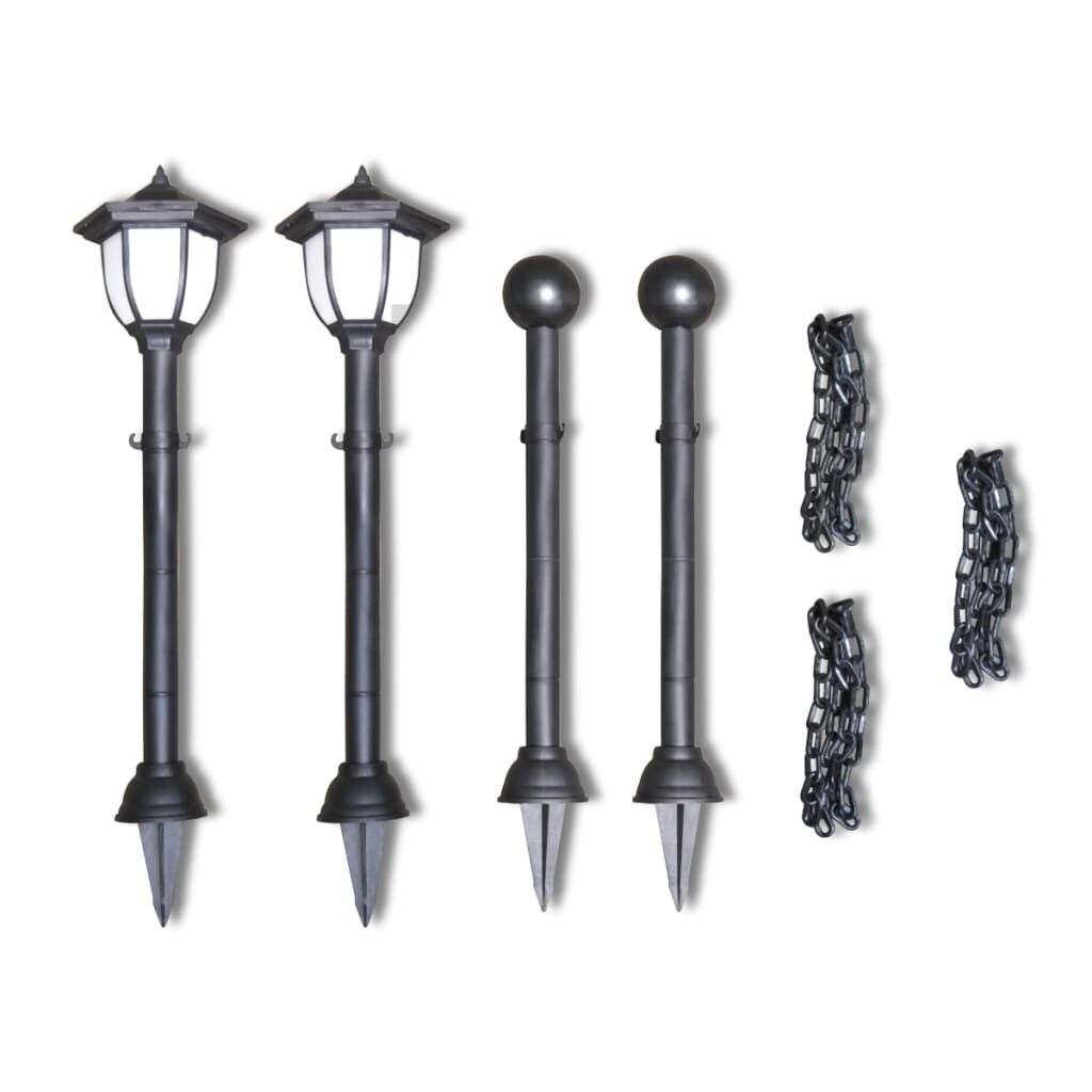 Vidaxl VidaXL Hekwerk Met 2 Solarlampen