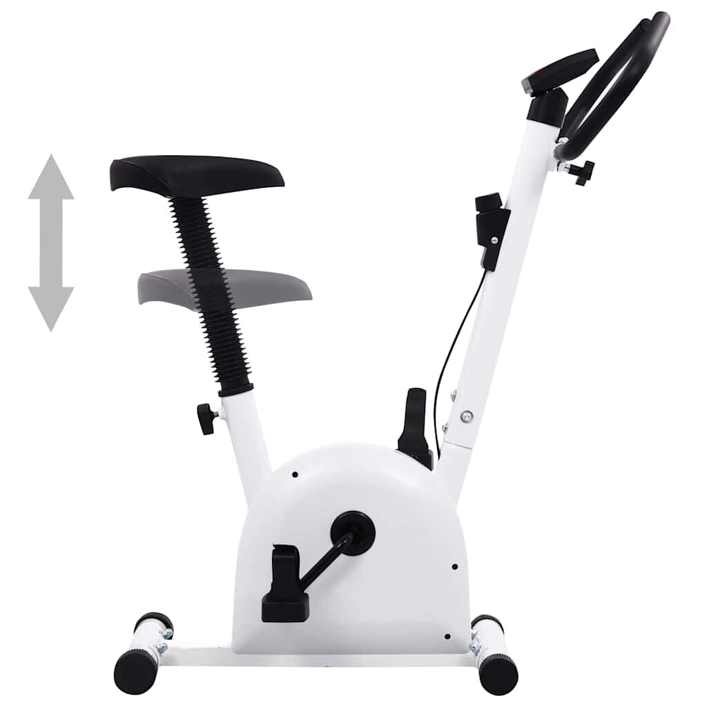 Vidaxl VidaXL Hometrainer Met Bandweerstand Wit