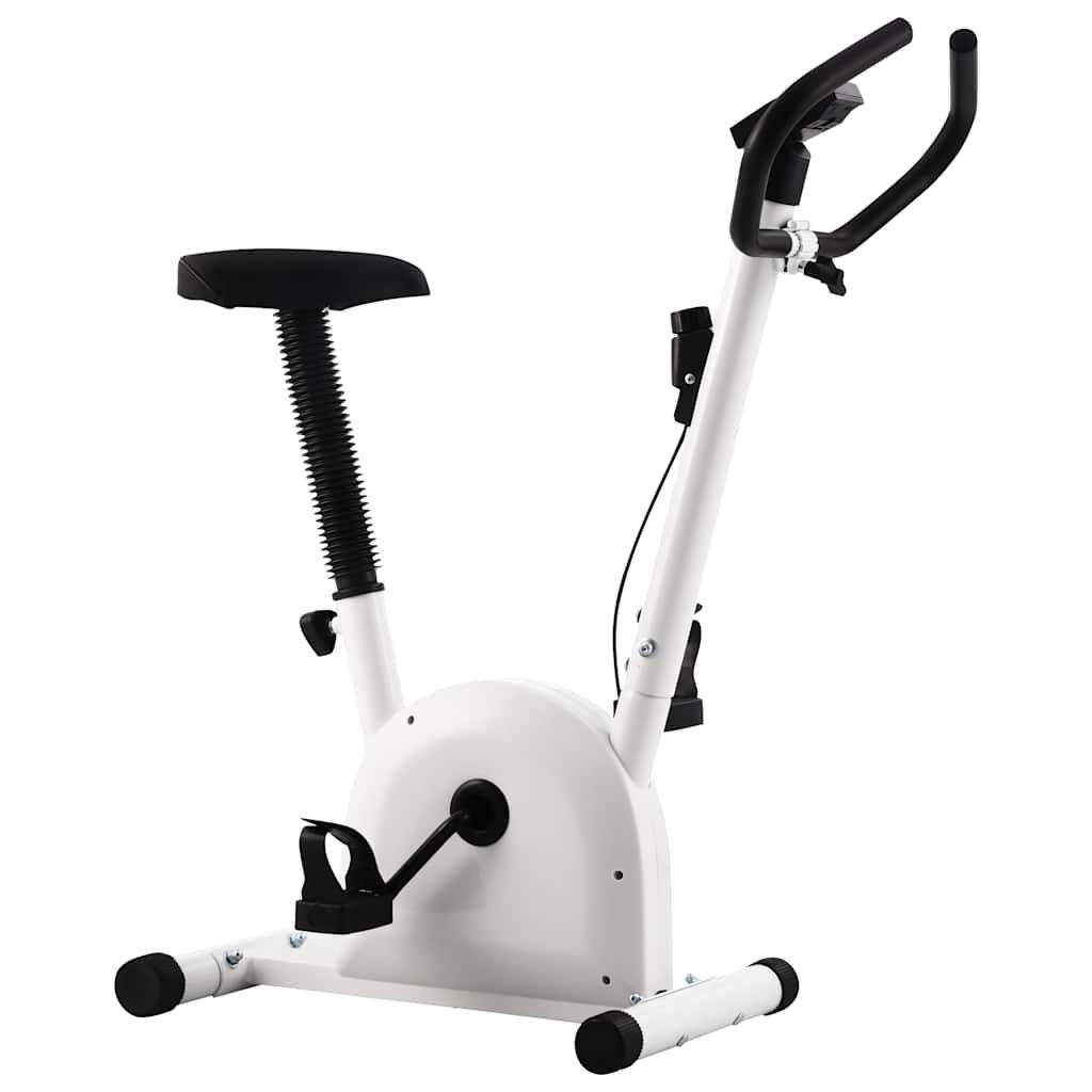 Vidaxl VidaXL Hometrainer Met Bandweerstand Wit