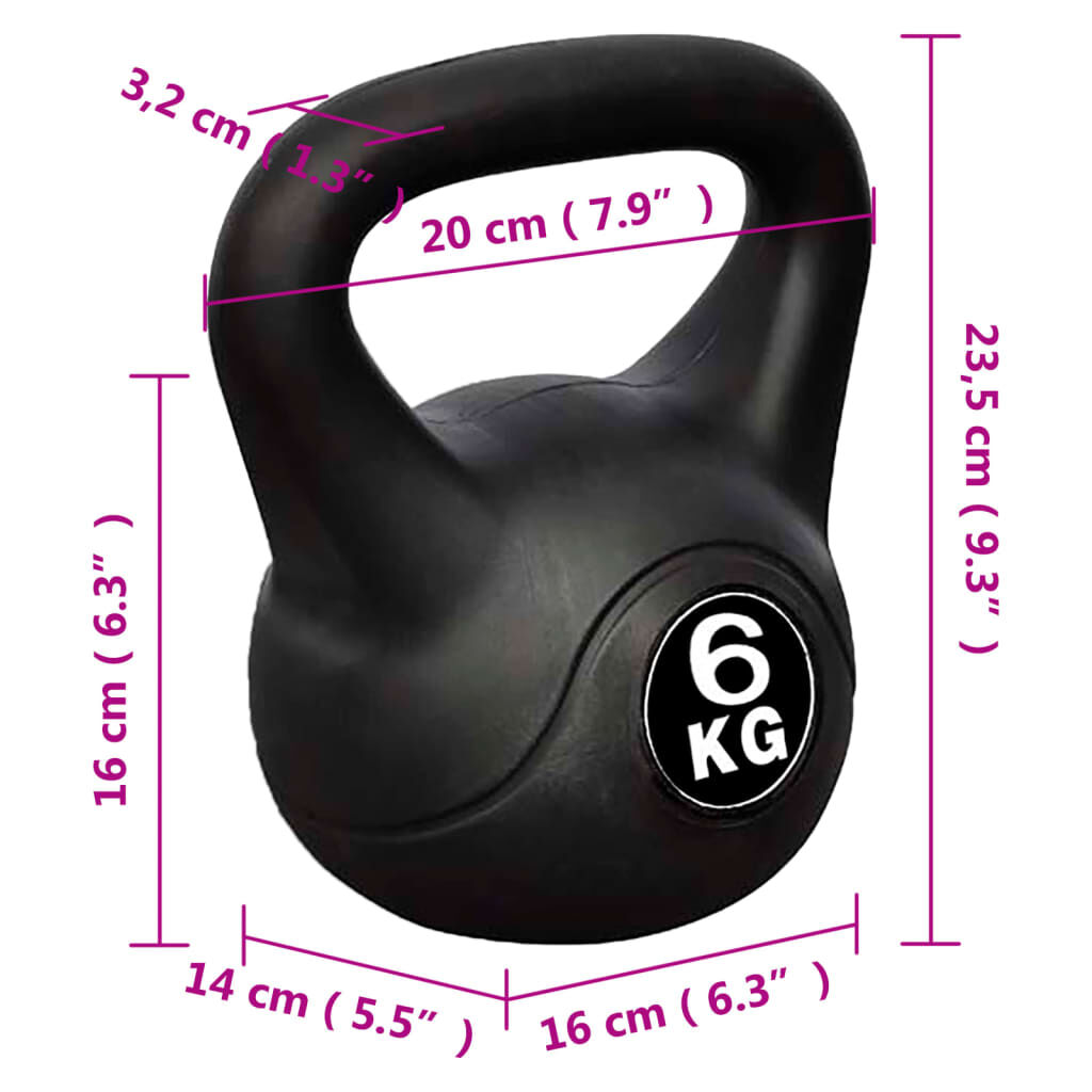 Vidaxl VidaXL Kettlebell 6 Kg