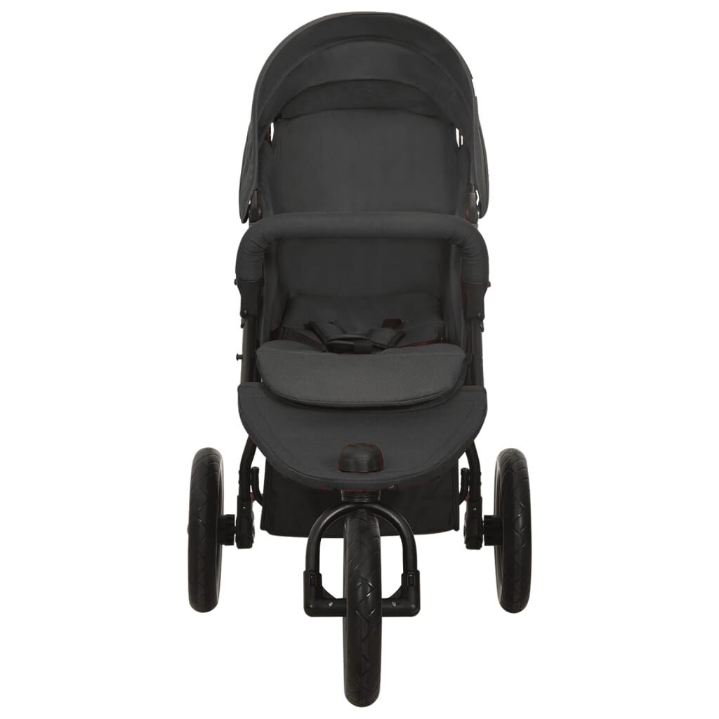 Vidaxl VidaXL Kinderwagen Staal Antracietkleurig