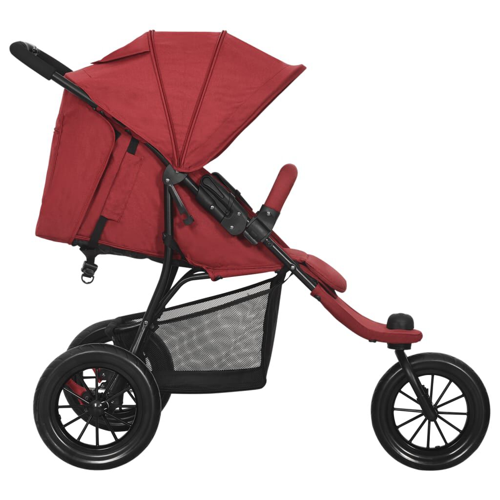 Vidaxl VidaXL Kinderwagen Staal Rood