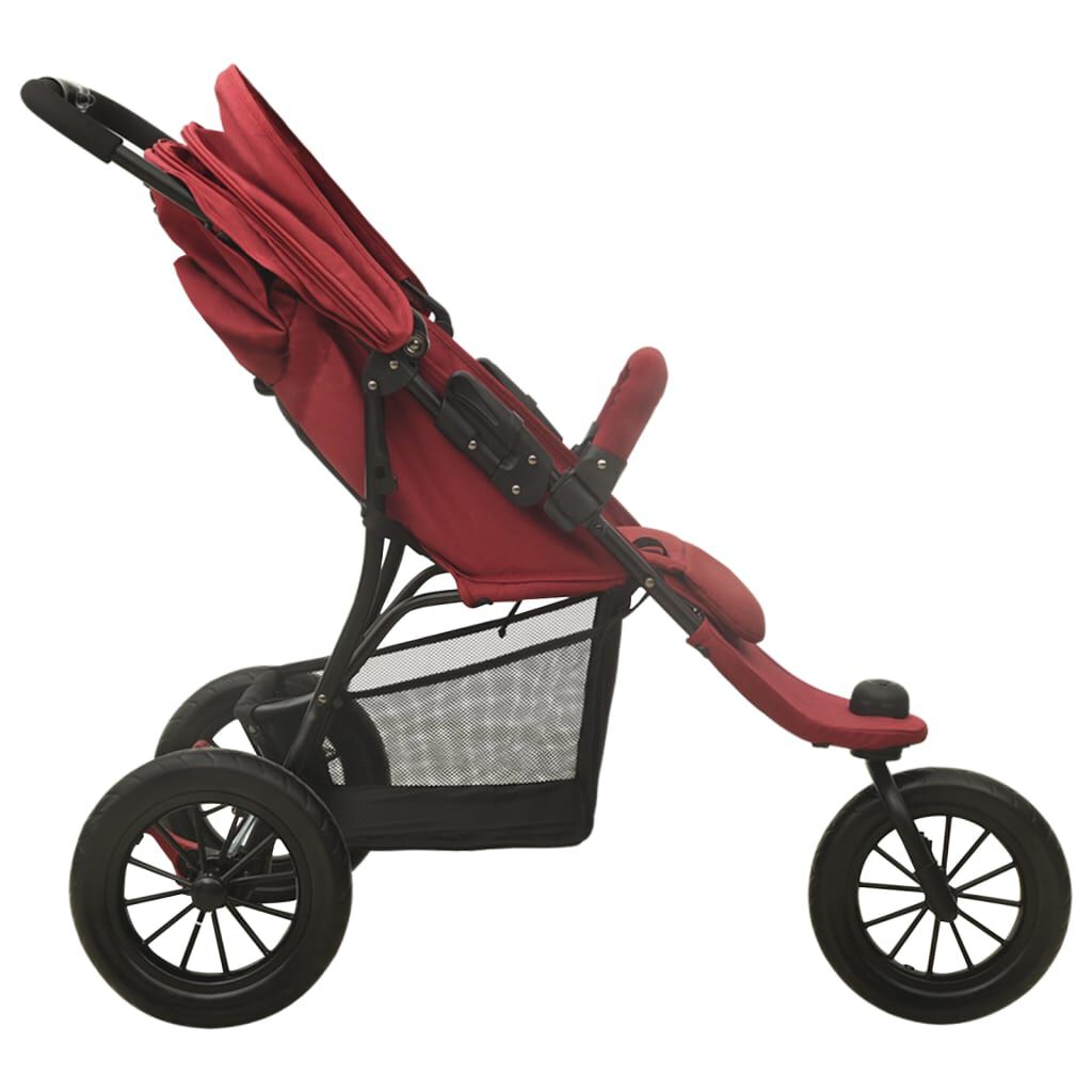 Vidaxl VidaXL Kinderwagen Staal Rood