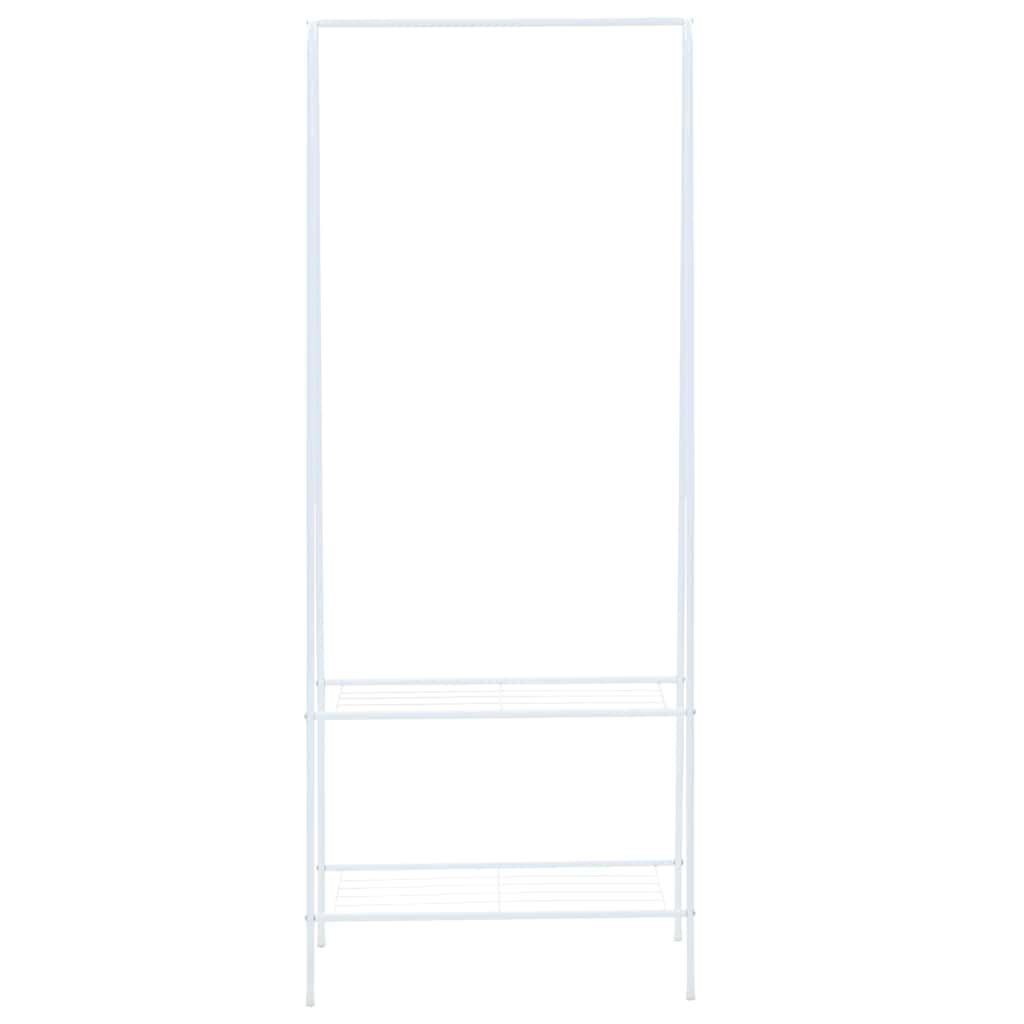 Vidaxl VidaXL Kledingrek 59x35x150 Cm Wit