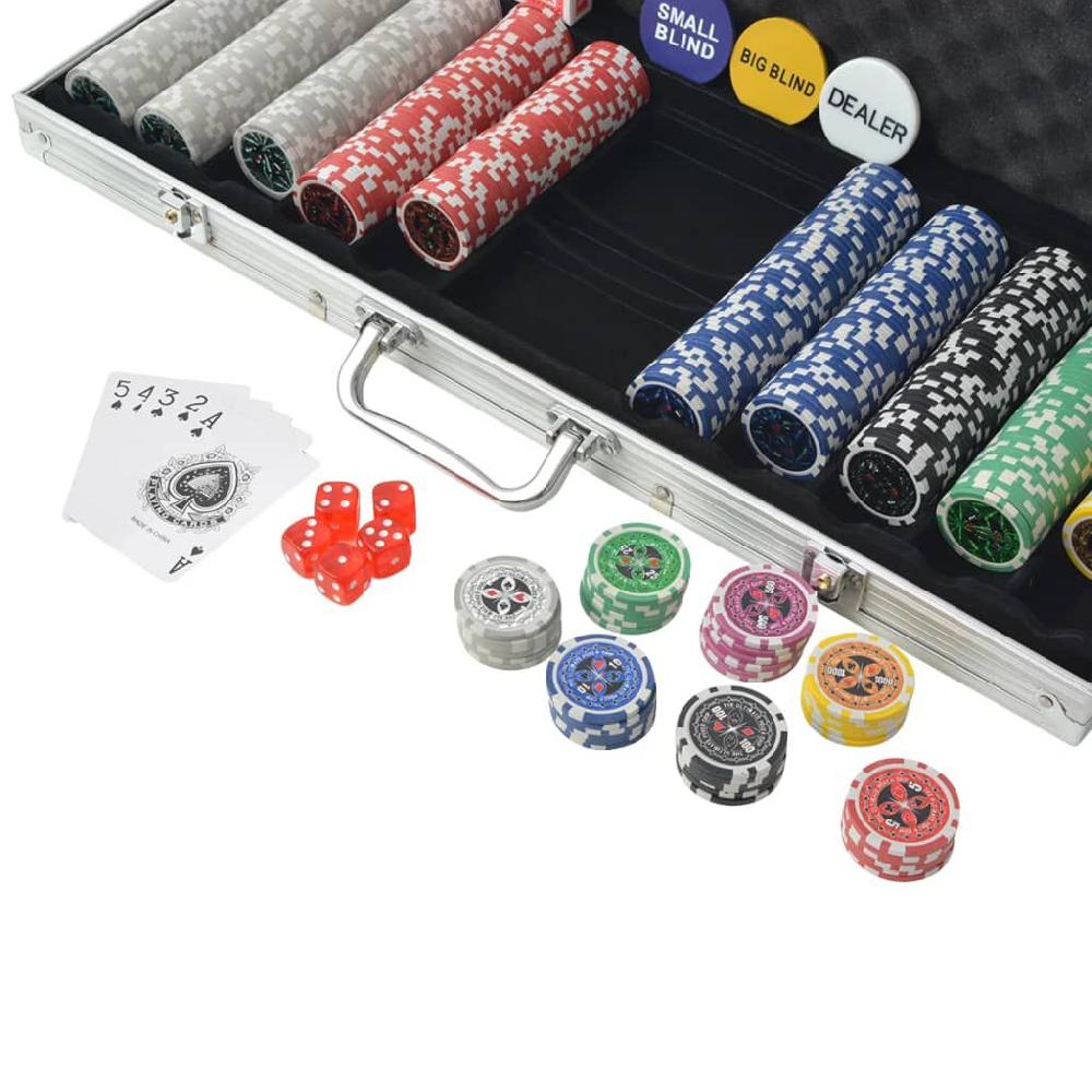 Vidaxl VidaXL Pokerset Met 500 Chips Aluminium