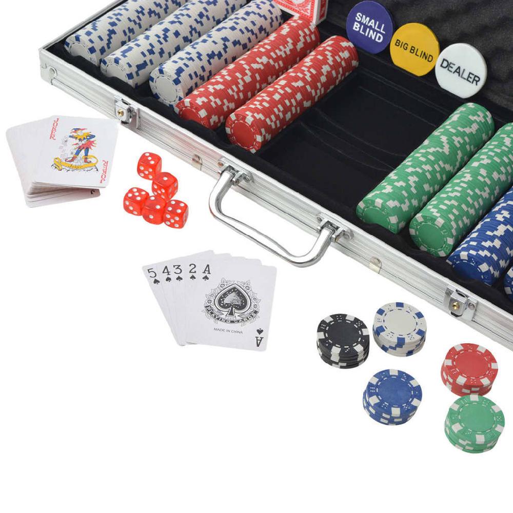 Vidaxl VidaXL Pokerset Met 500 Chips Aluminium