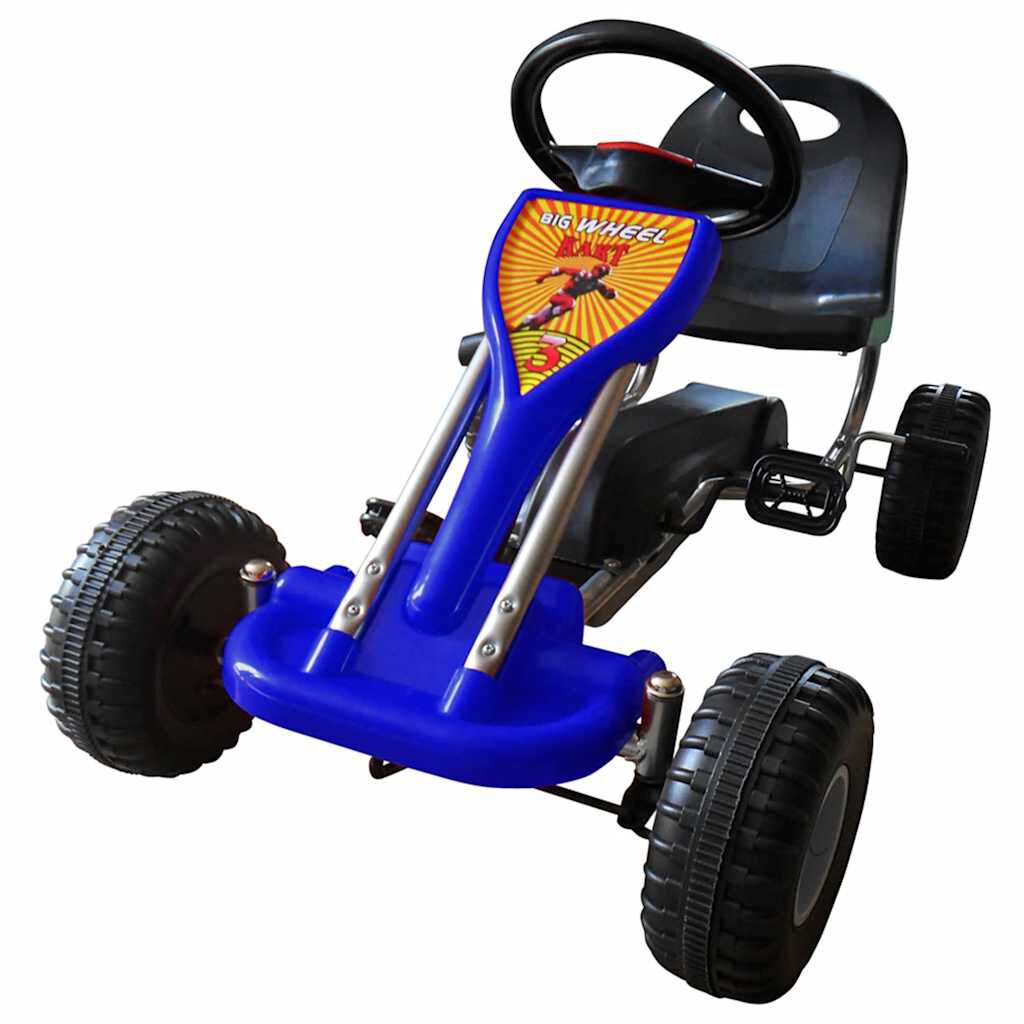 vidaxl vidaXL Skelter met pedalen blauw