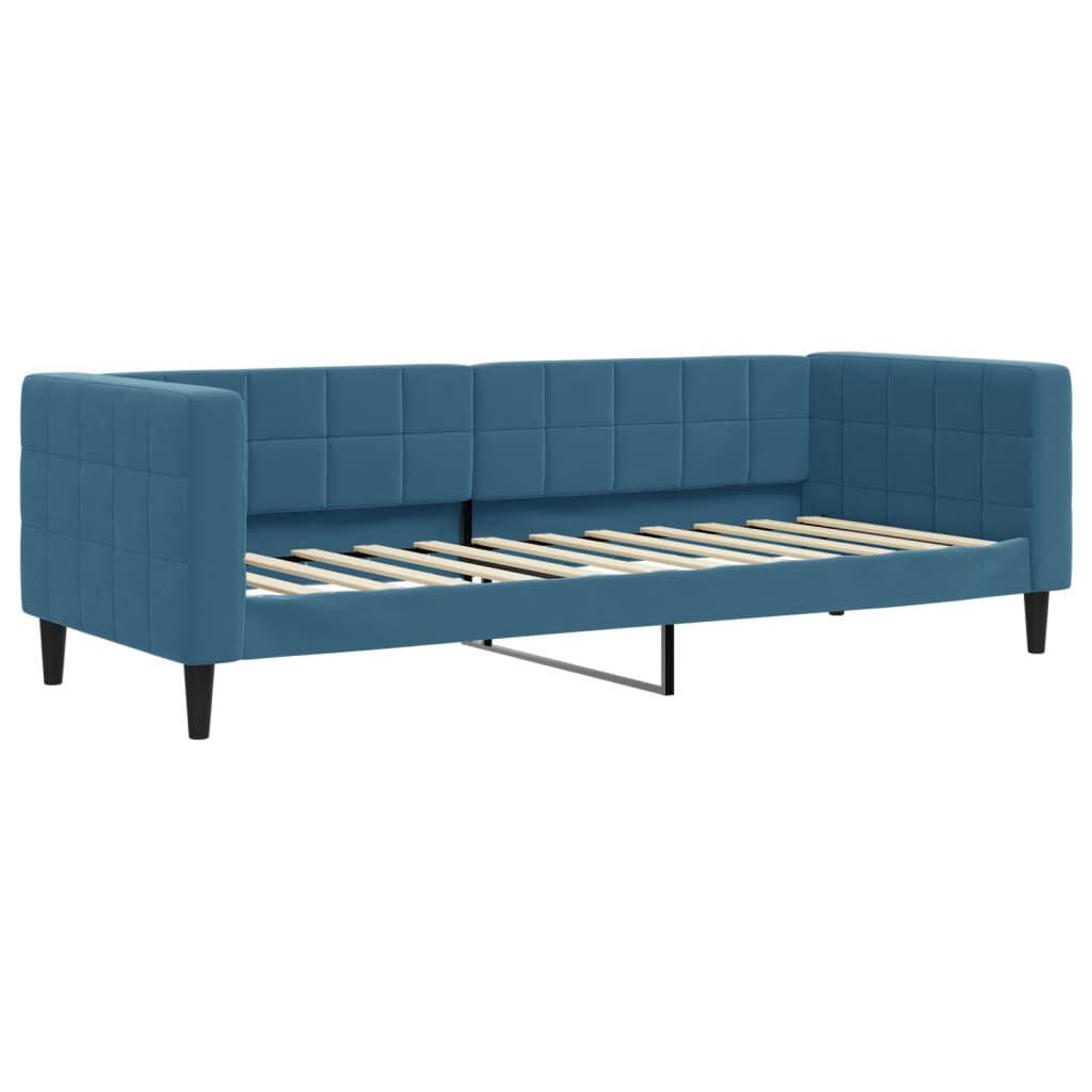 vidaxl vidaXL Slaapbank 80x200 cm fluweel blauw