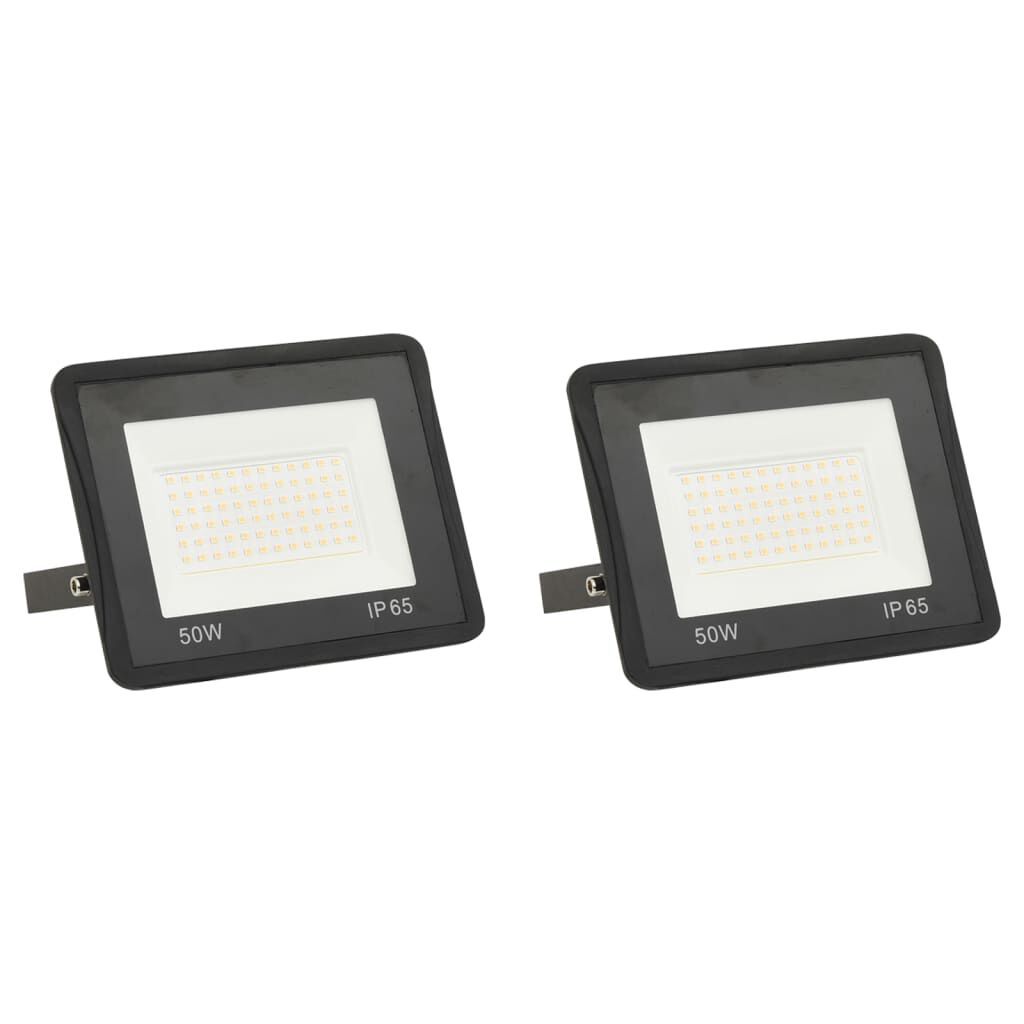 vidaxl vidaXL Spotlights 2 st LED 50 W warmwit