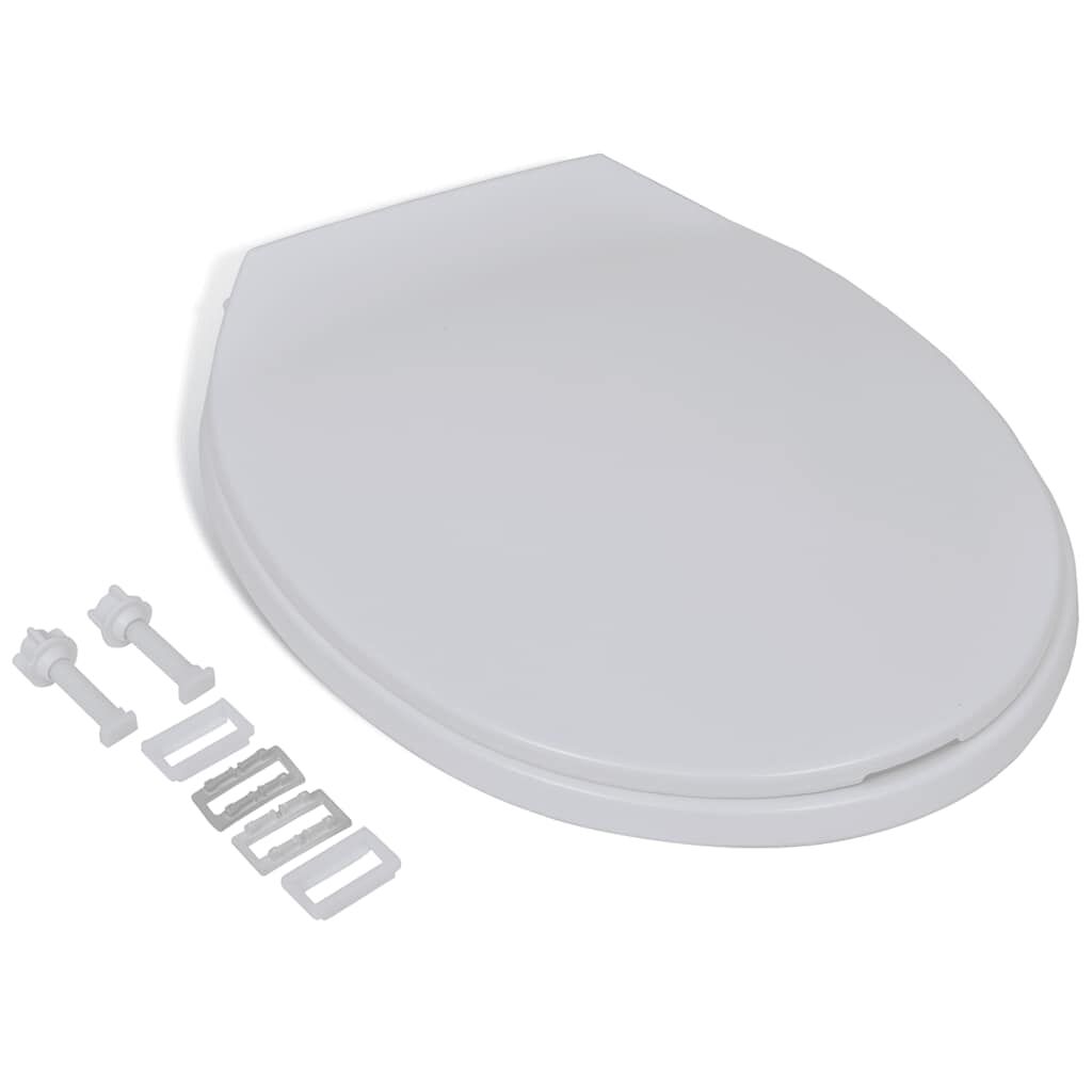 Vidaxl VidaXL Toiletbril Soft-close Ovaal Wit