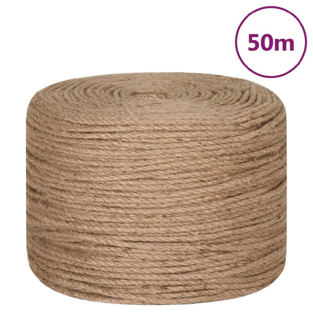 vidaxl vidaXL Touw 50 m lang 4 mm dik jute