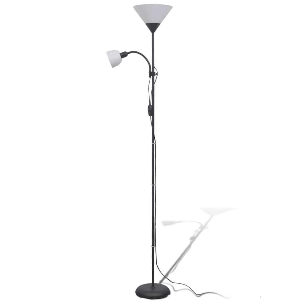 vidaxl vidaXL Vloerlamp zwart
