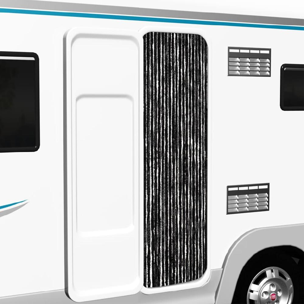 Vidaxl VidaXL Vliegengordijn 56x185 Cm Chenille Antraciet