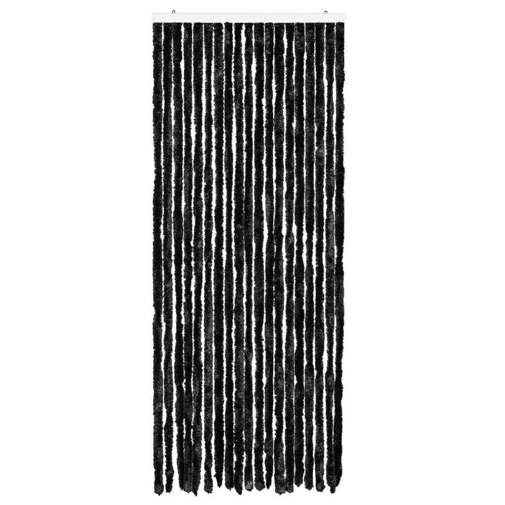 Vidaxl VidaXL Vliegengordijn 56x185 Cm Chenille Antraciet