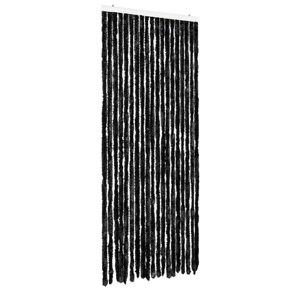 vidaxl vidaXL Vliegengordijn 56x185 cm chenille antraciet