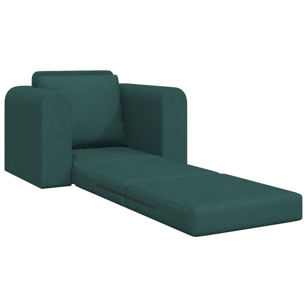 Vidaxl VidaXL Vloer Sofa Bed 2-in-1 Donkergroen 98x71x83 Cm Stof