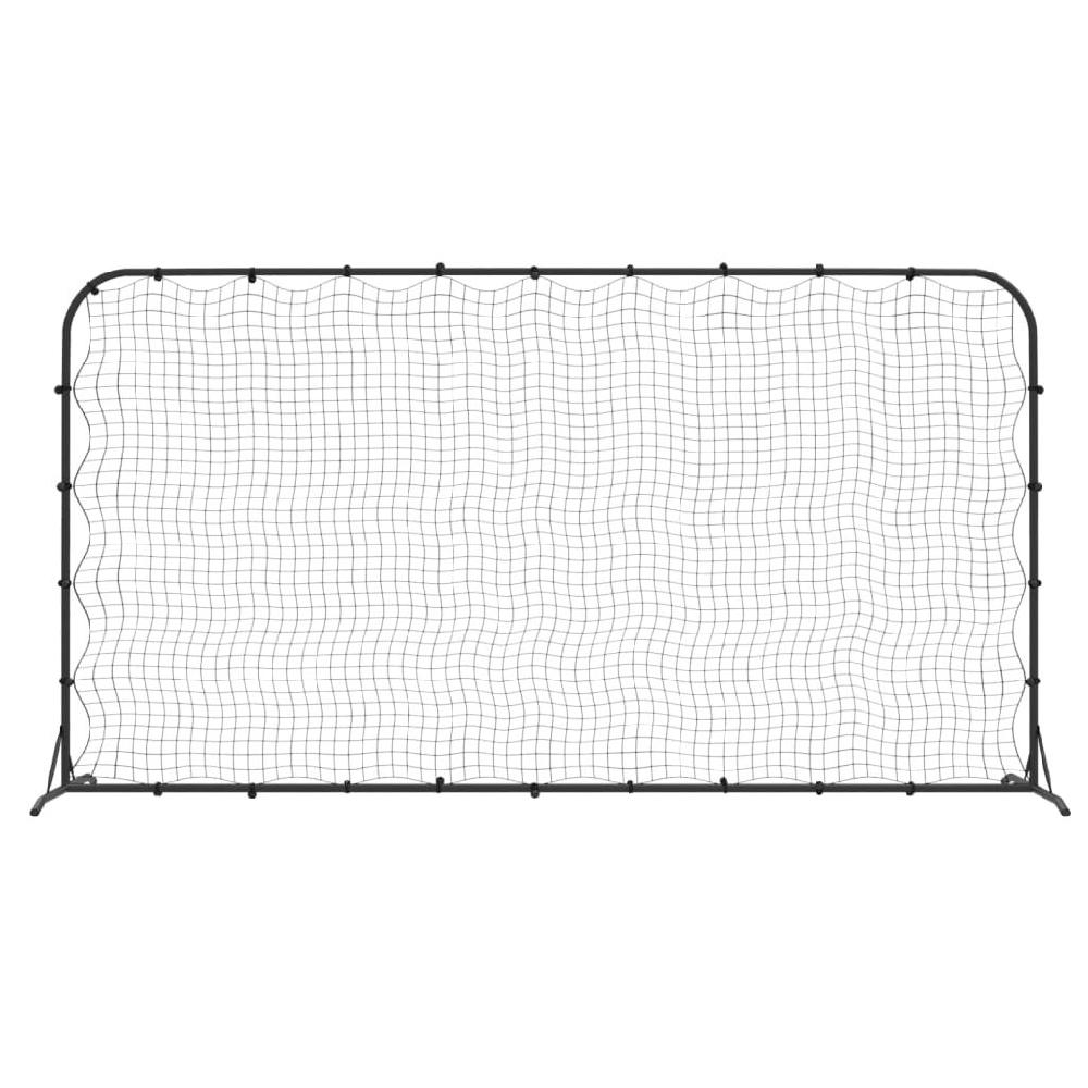 Vidaxl VidaXL Voetbal Rebounder 366x90x183 Cm HDPE Zwart
