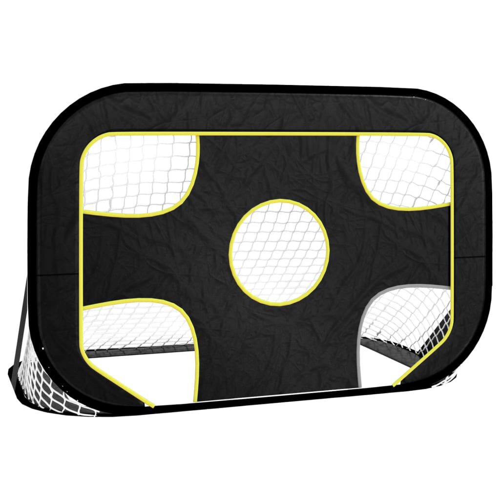 vidaxl vidaXL Voetbaldoel met doelwit 120x80x80 cm polyester