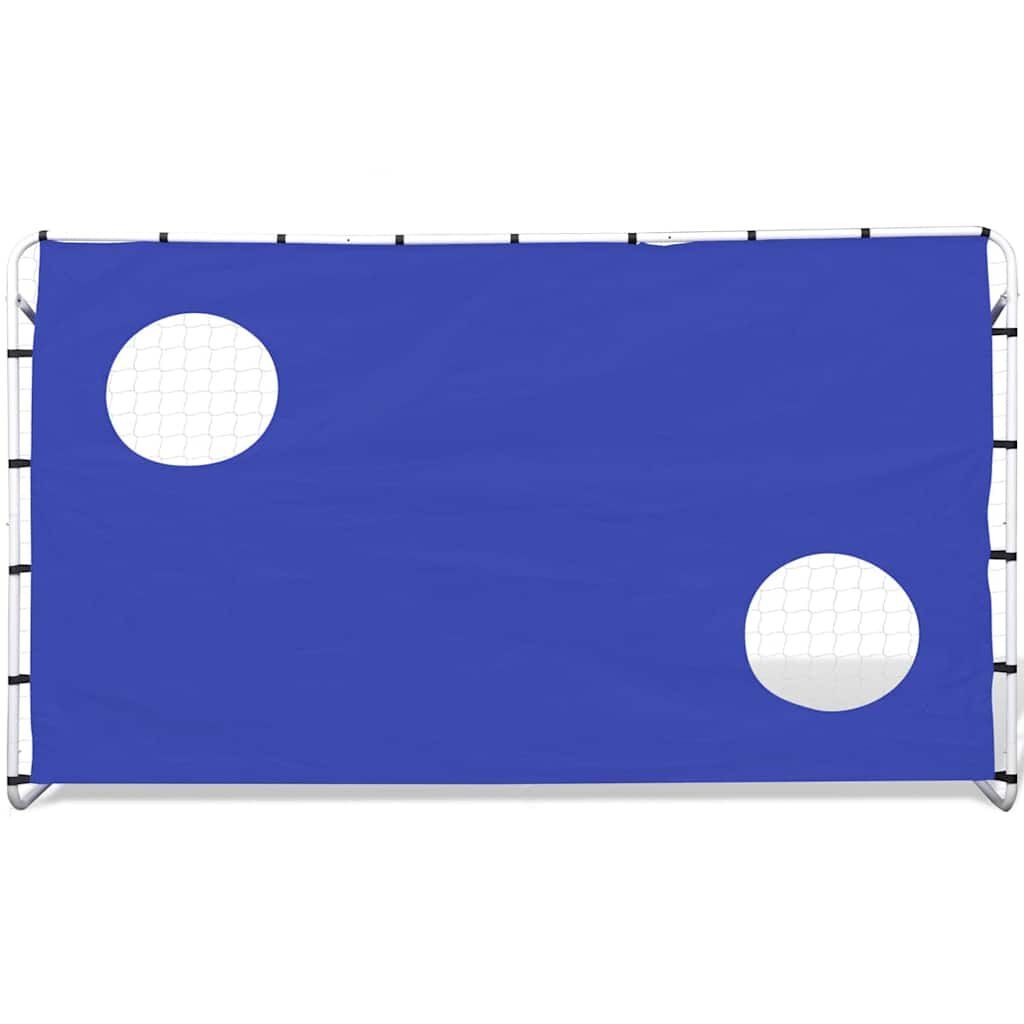 Vidaxl VidaXL Voetbaldoel Met Richtmuur Hoogwaardig 240x92x150 Cm Staal