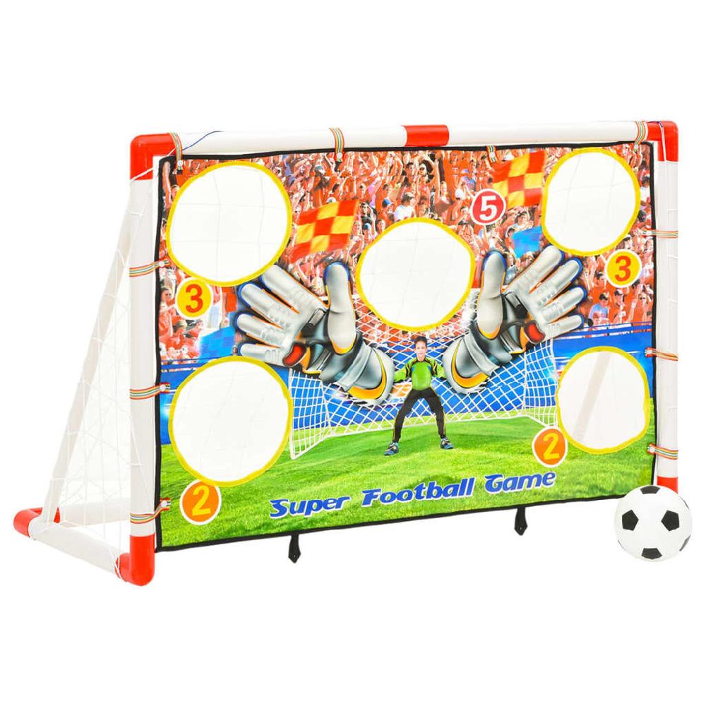Vidaxl VidaXL Voetbaldoelenset Met Doelmuur 120x51x77 5 Cm