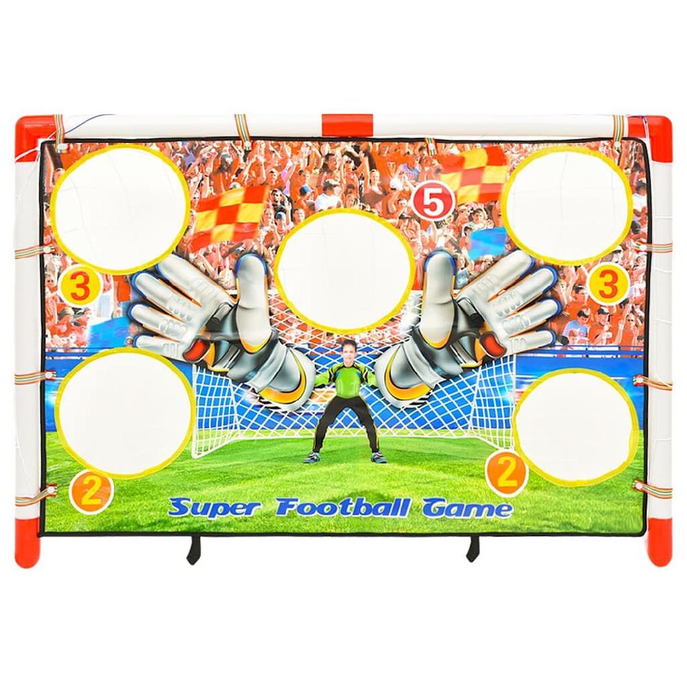 Vidaxl VidaXL Voetbaldoelenset Met Doelmuur 120x51x77 5 Cm