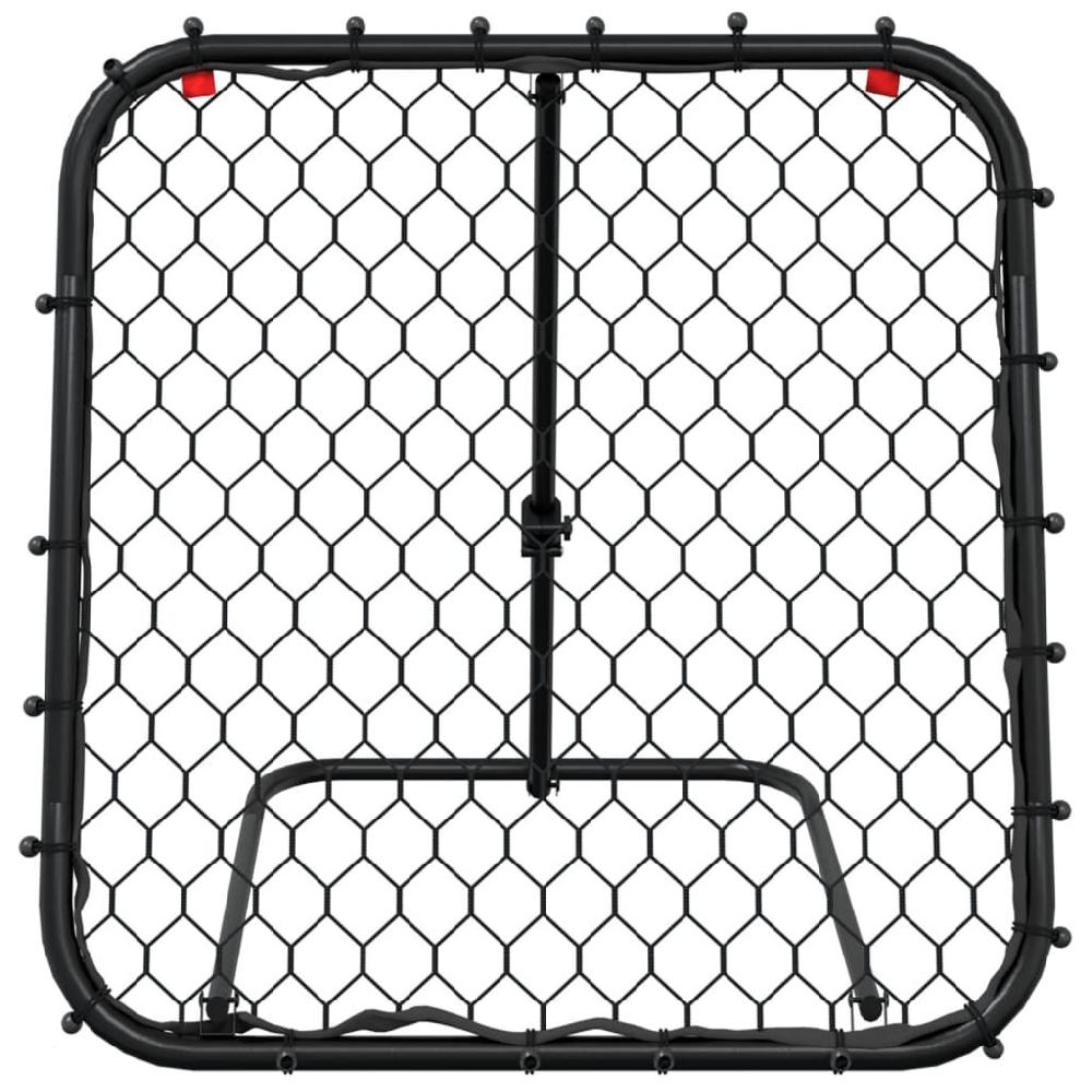 Vidaxl VidaXL Voetbalrebounder Verstelbaar 84x73x60-80 Cm Staal Zwart