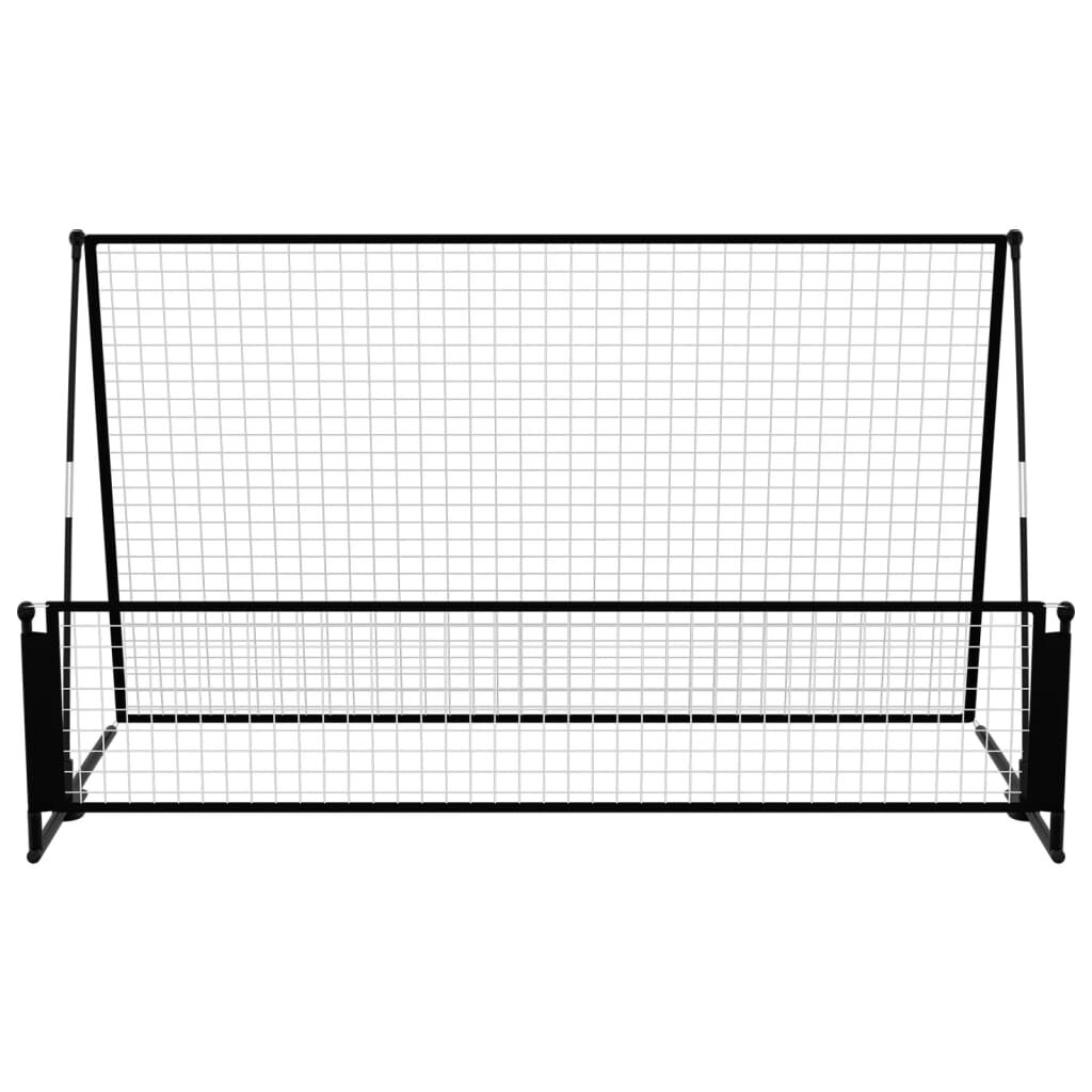 Vidaxl VidaXL Voetbalrebounder/voetbaldoel 2-in-1 202x104x120 Cm Staal