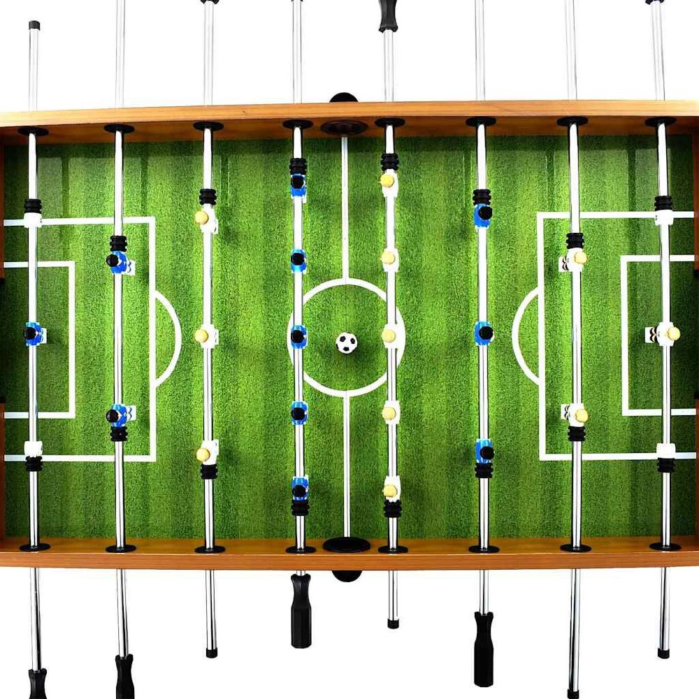Vidaxl VidaXL Voetbaltafel 60 Kg 140x74 5x87 5 Cm Staal Lichtbruin En Zwart